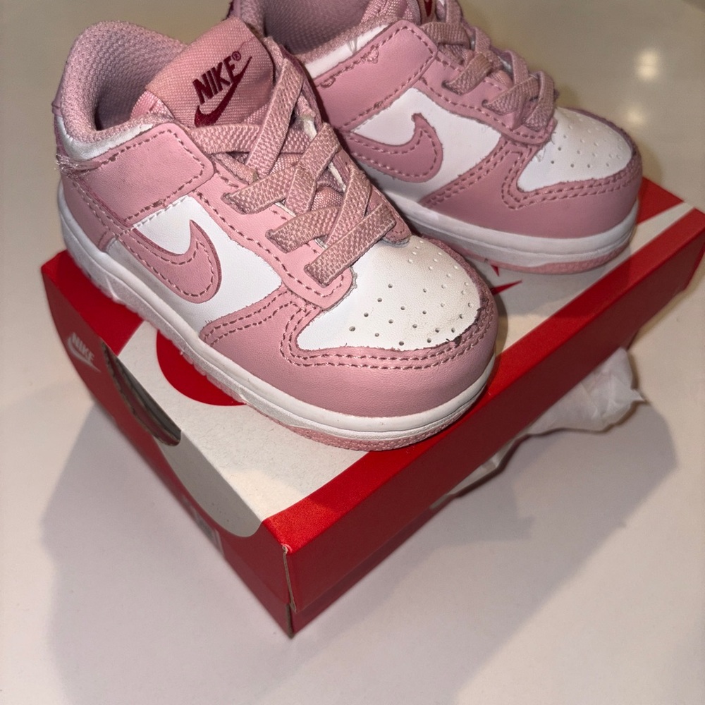 SOLD - Toddler Nike Dunk Low - Pink / Pomegranate- 5C